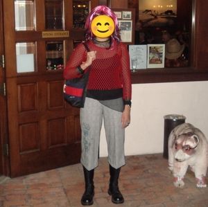 Y2K Vintage, New York & Company, Black & White Tweed Texture Culottes, Small